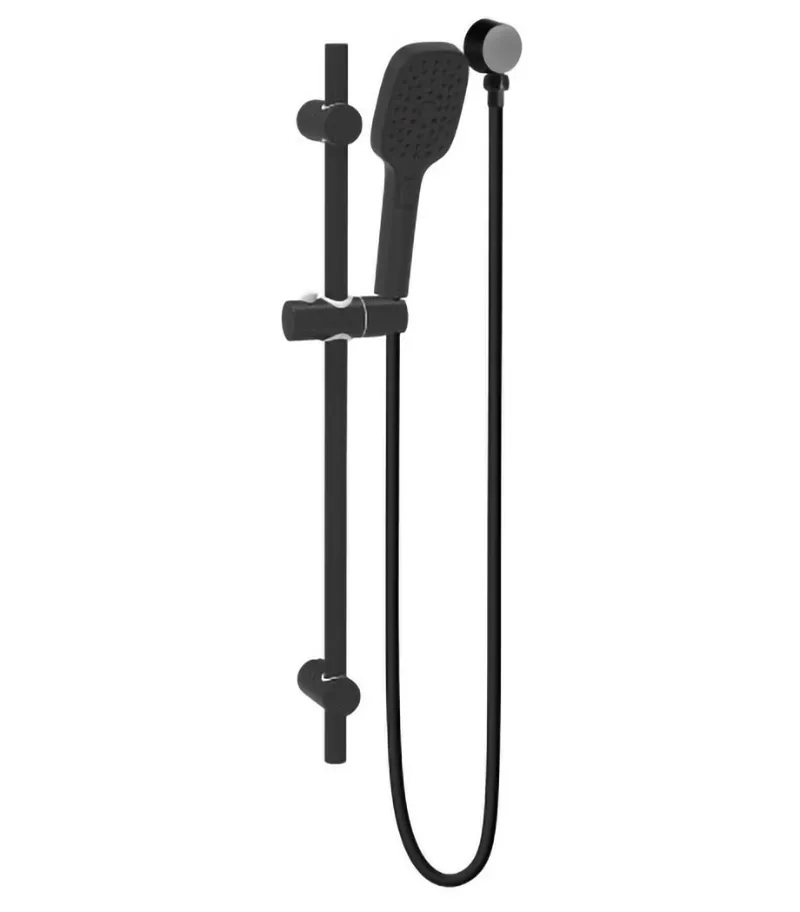 Huntingwood Self Cleaning Matt Black Shower Rail