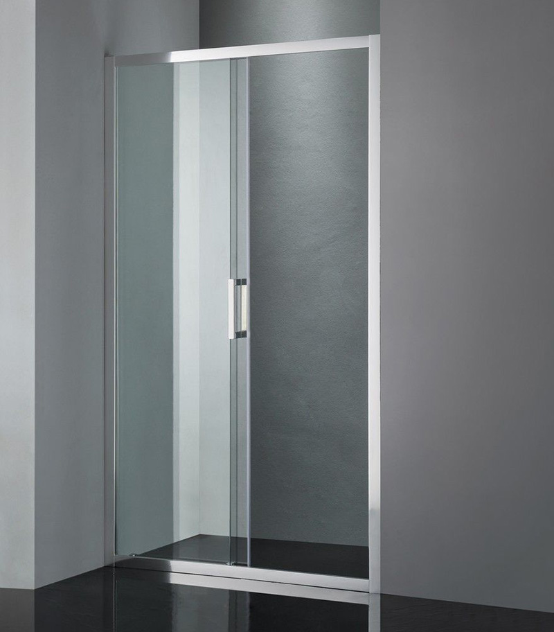 1020-1750mm Remodel Chrome Semi-Frameless Wall To Wall Shower Screen