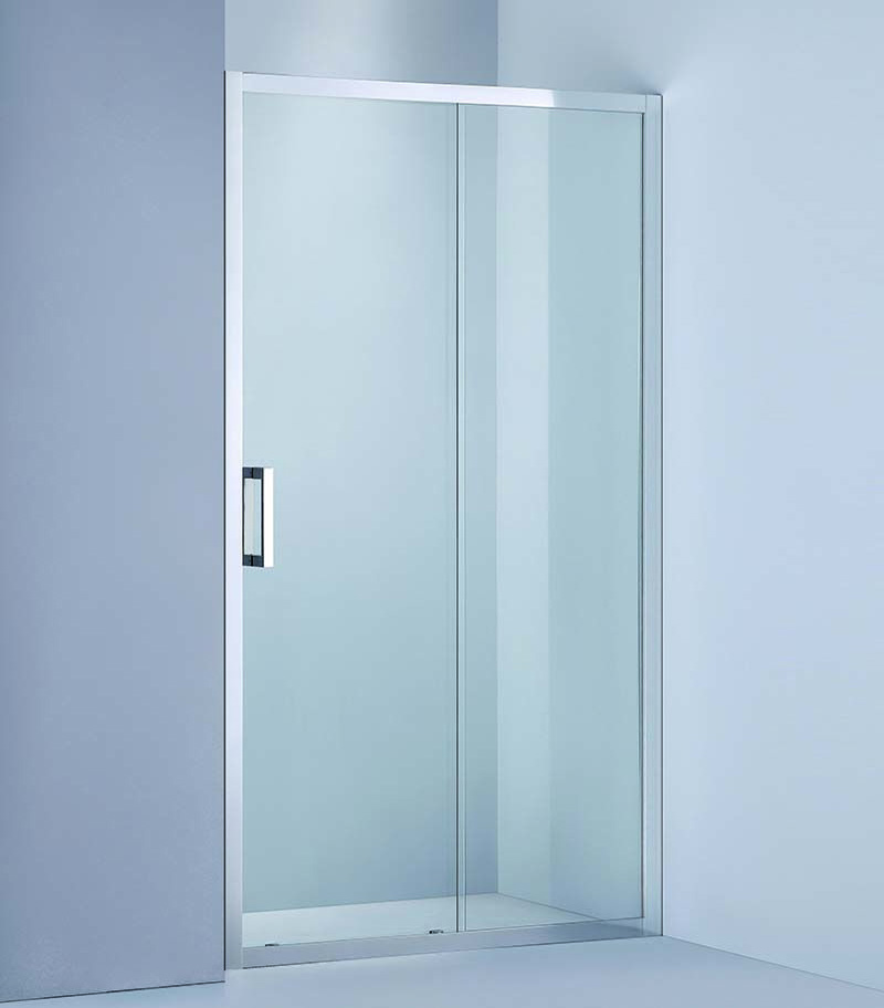 1020-1750mm Remodel Chrome Semi-Frameless Wall To Wall Shower Screen