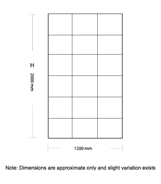 Designer Black Framed Single Panel Shower Screen Specification