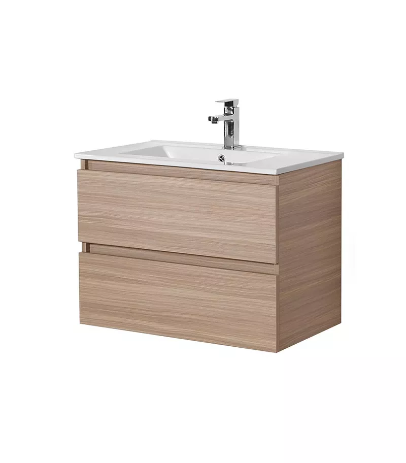 Citi 600mm Wall Hung Vanity - Light Oak