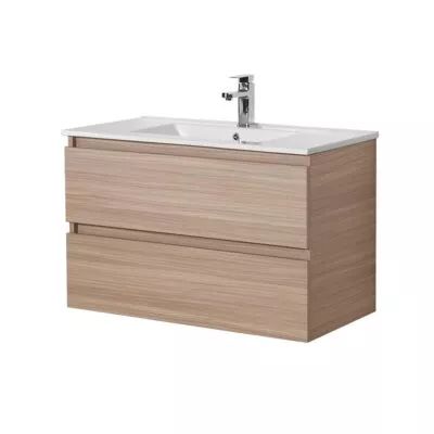 Citi 750mm Wall Hung Vanity - Light Oak