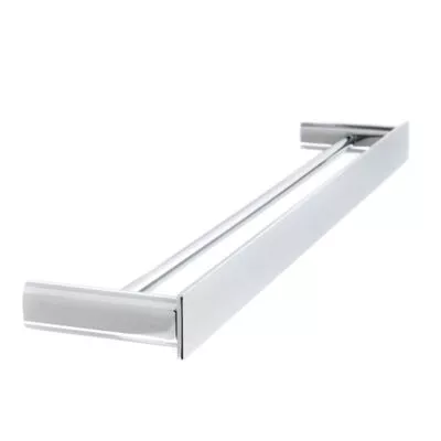 Gabe Double Towel Rail - Chrome