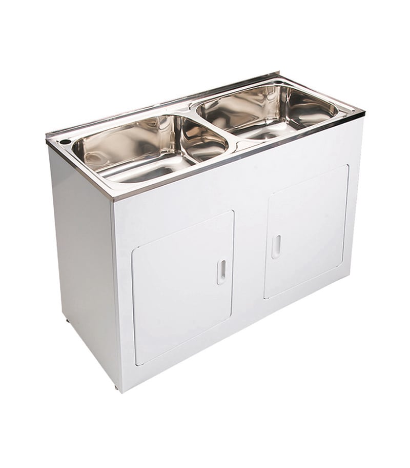 RM Double Bowl Laundry Tub 1160mm