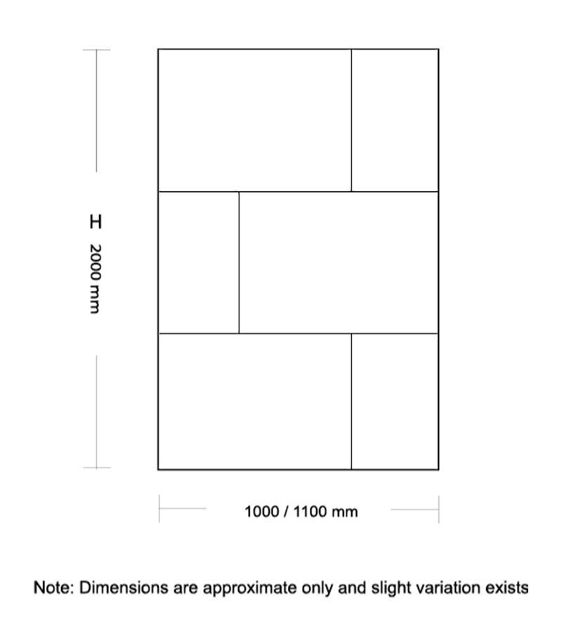 Vince Matt Black Frame Single Panel Shower Screen Specification