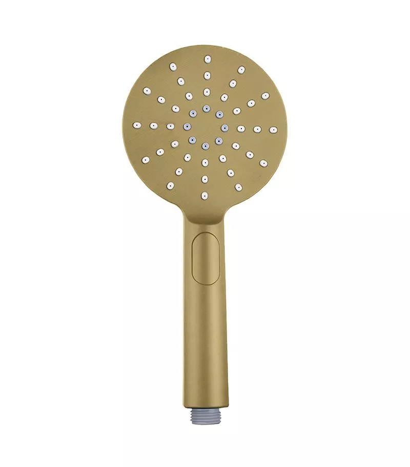 Pentro Round Brushed Yellow Gold Hand Shower