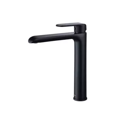 IKON Kara High Rise Matt Black Basin Mixer