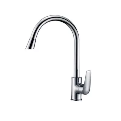 IKON Sulu Chrome Gooseneck Sink Mixer