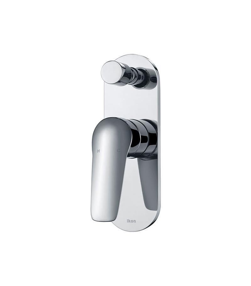IKON Sulu Chrome Wall Mixer With Diverter