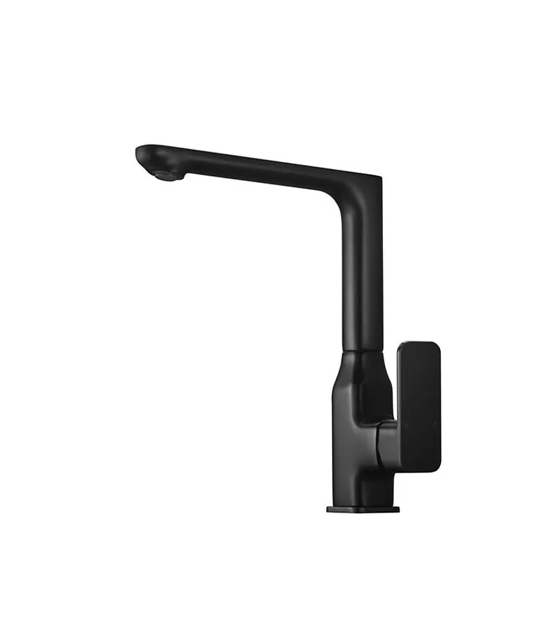 IKON Seto Matt Black Sink Mixer