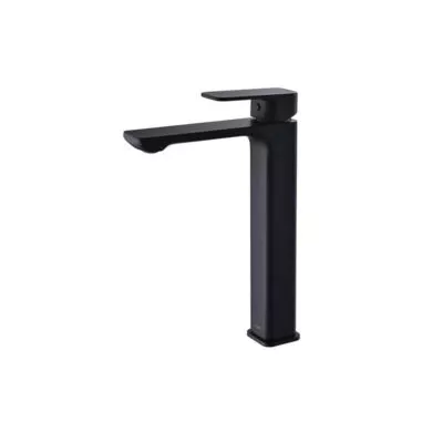 IKON Seto High Rise Matt Black Basin Mixer