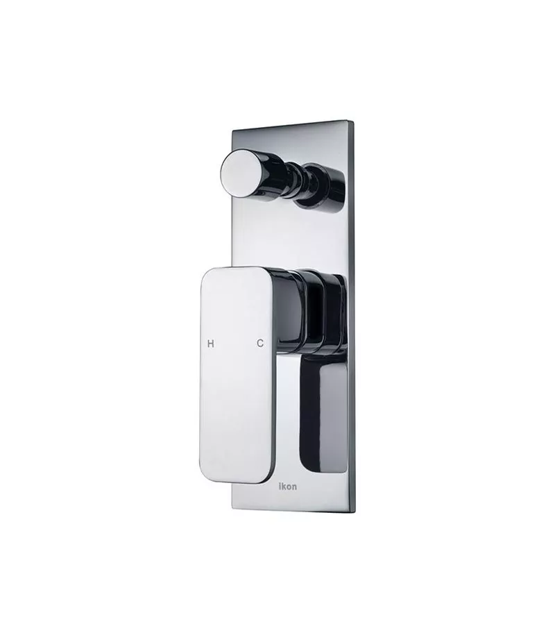 IKON Seto Chrome Wall Mixer With Diverter