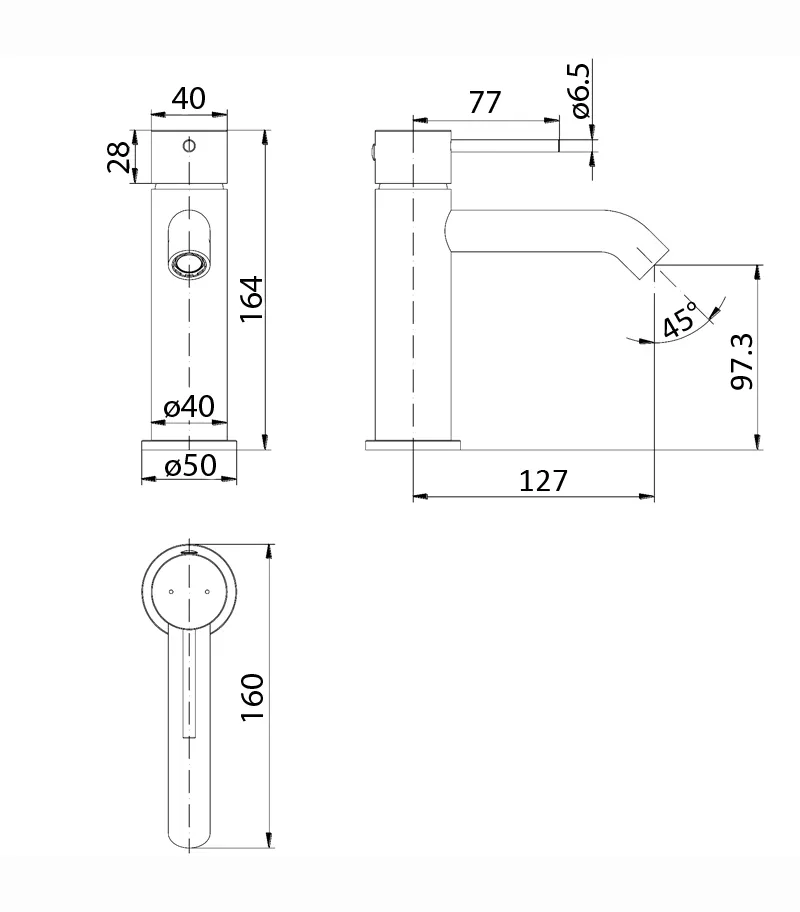 Specification For IKON Hali Basin Mixer