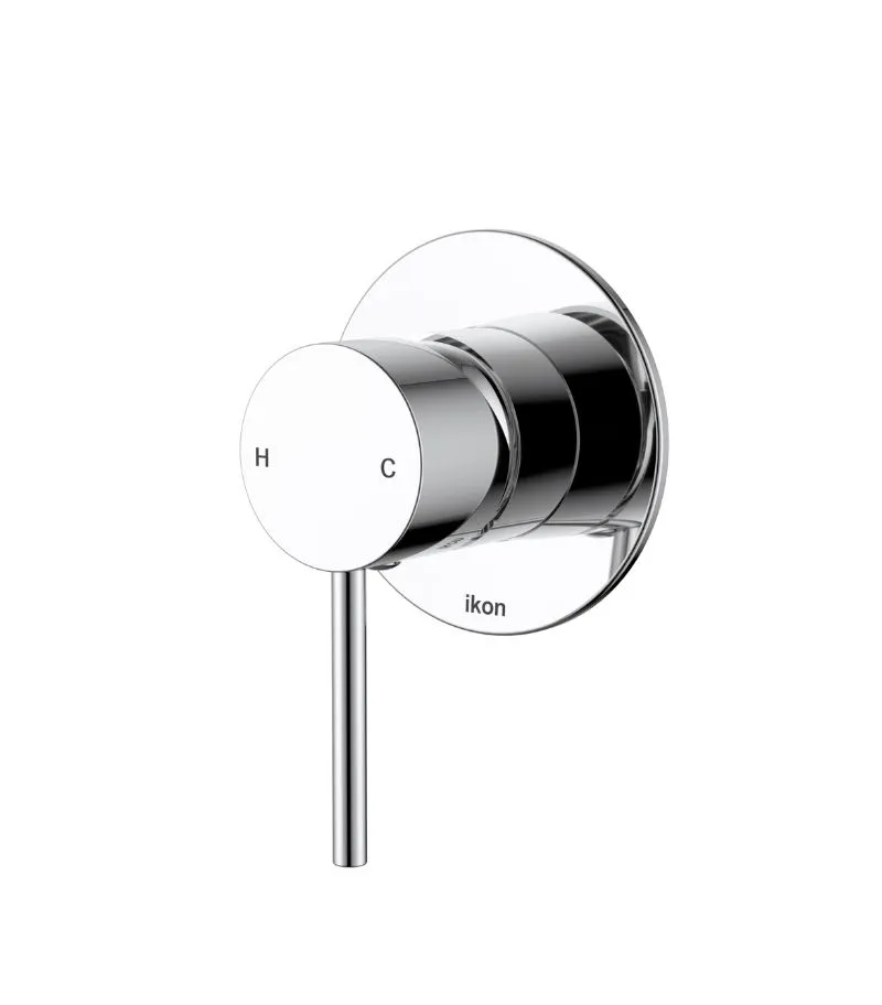 Hali Wall Mixer - 80mm Cover Plate | Chrome