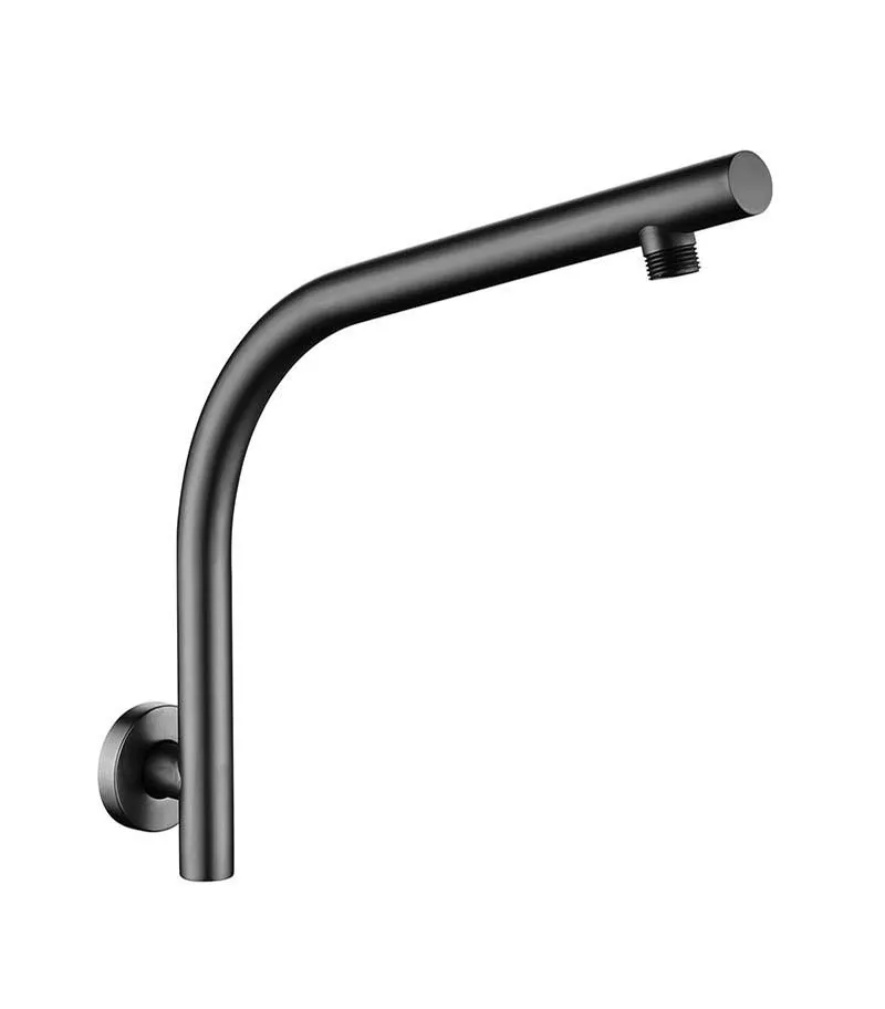 Pentro Round Gooseneck Gunmetal Grey Shower Arm