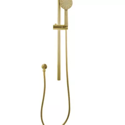 Pentro Round Brushed Yellow Gold Hand Shower Rail