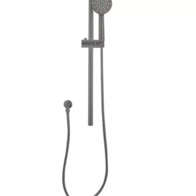 Pentro Round Gun Metal Grey Hand Shower Rail