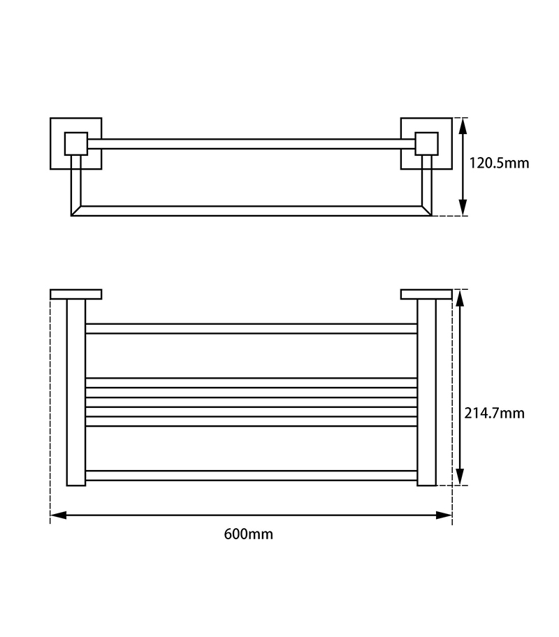 Specification For Taurus Towel Rack 600mm