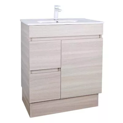 Avie Light Oak 750mm PVC Freestanding Vanity