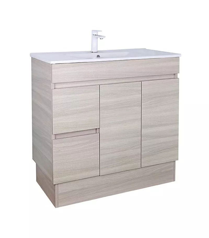 Avie Light Oak 900mm PVC Freestanding Vanity