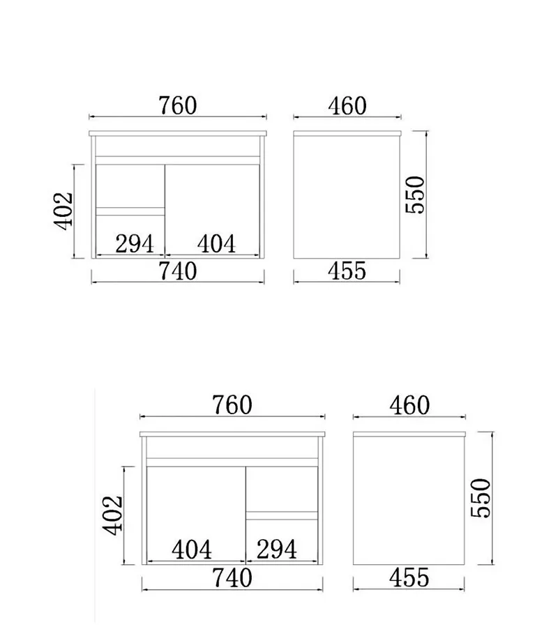 Concreto 750mm Plywood Wall Hung Vanity