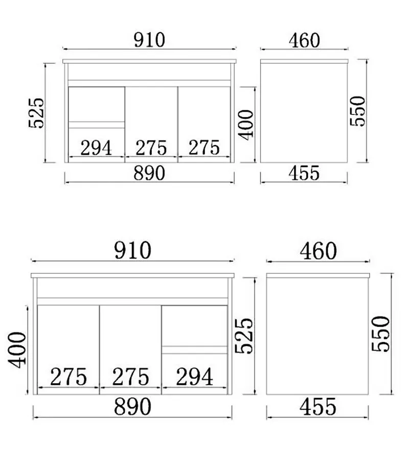 Concreto 900mm Plywood Wall Hung Vanity