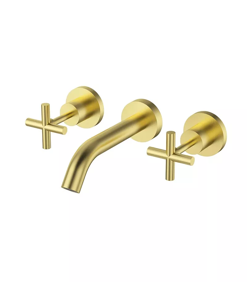 Mona Bath Tap Set - Brushed Gold
