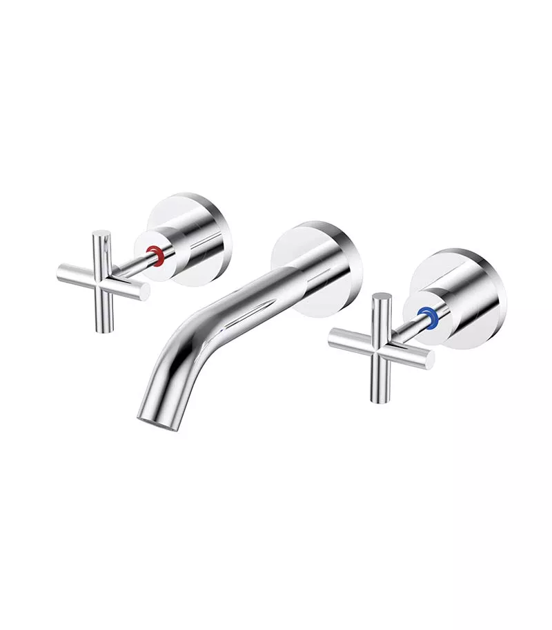 Mona Bath Tap Set - Chrome