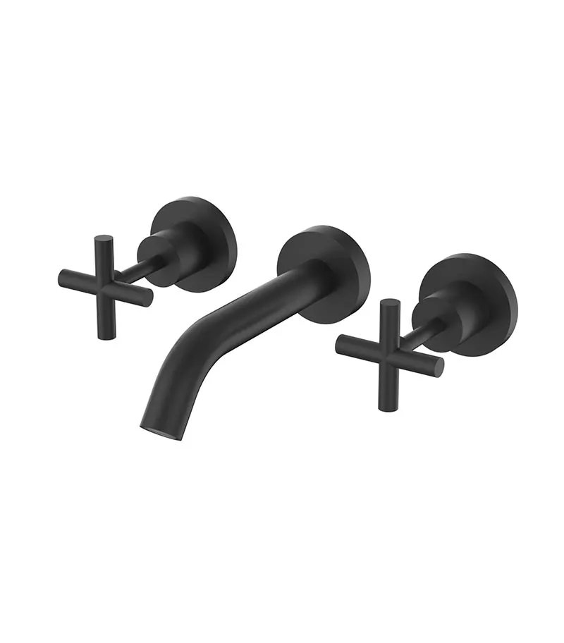 Mona Bath Tap Set - Matt Black