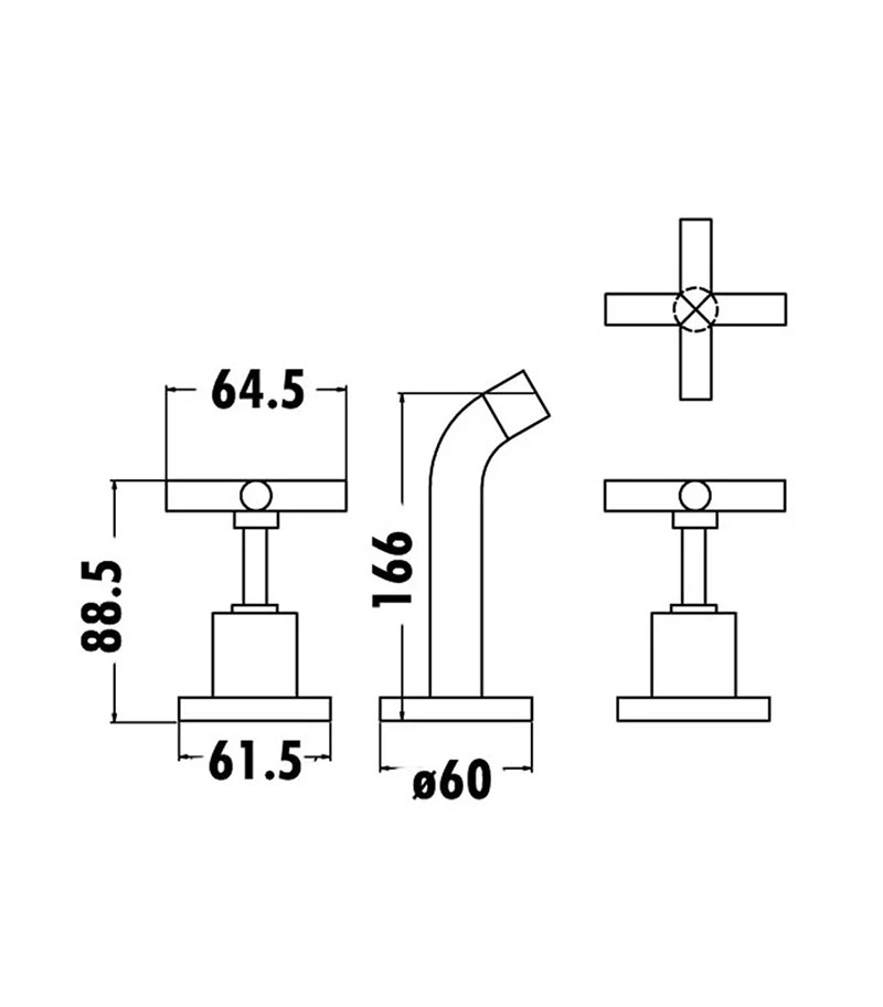 Mona Bath Tap Set Specification