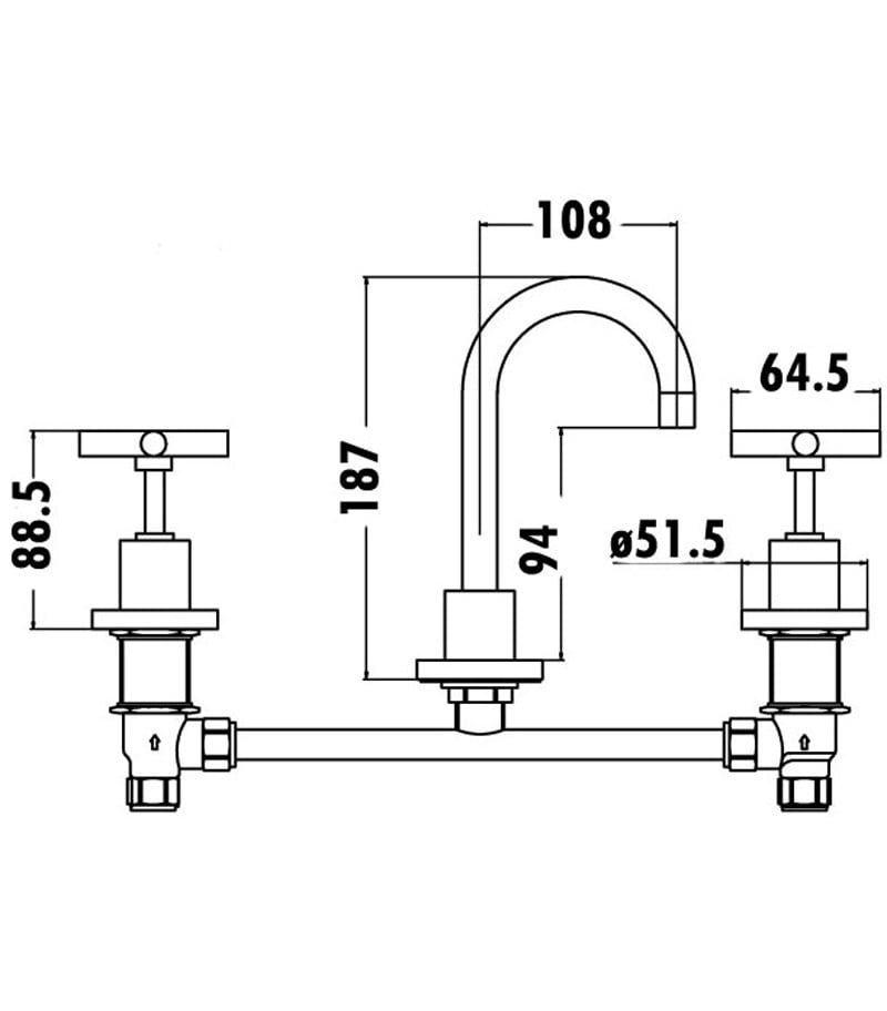 Specification For Mona Basin Tap Set