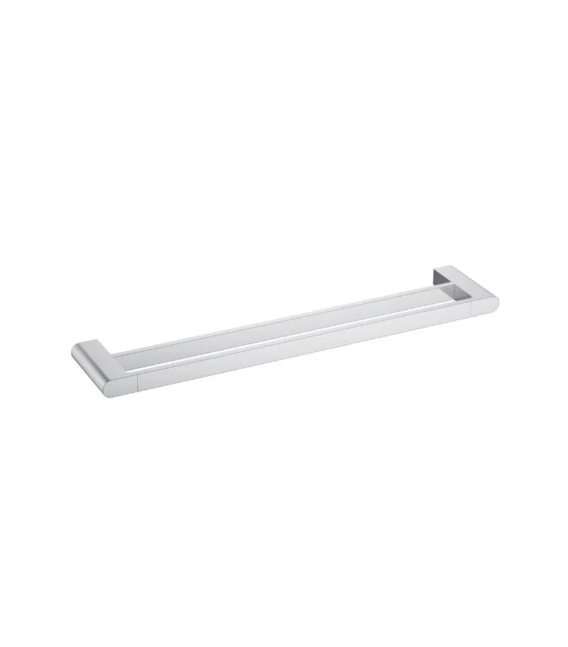 Flores Double Towel Rail - Chrome