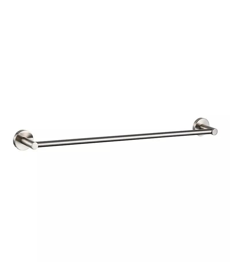 Opus Single Towel Rail - Brushed Nickel