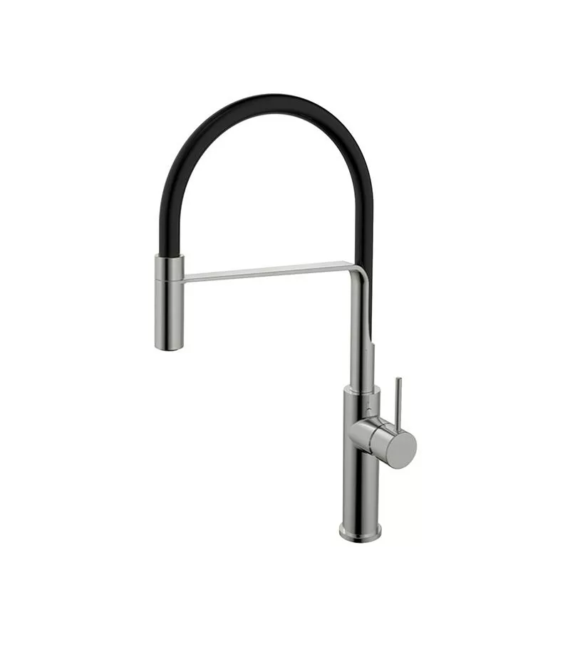 IKON Hali Multifunctional Brushed Nickel Sink Mixer