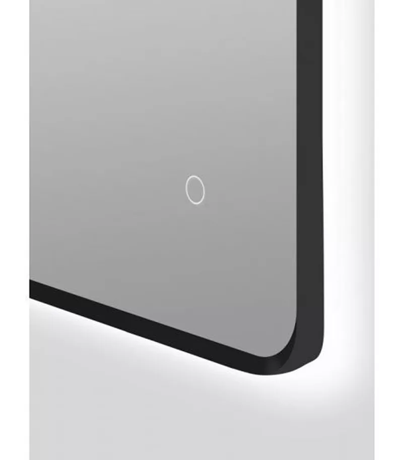 Aqua 810mm x 610mm Black Aluminum Framed Rectangle LED Mirror With 3 Color Lighting & Touch Sensor Switch Aqua 810mm x 610mm Black Aluminum Framed Rectangle LED Mirror With 3 Color Lighting & Touch Sensor Switch