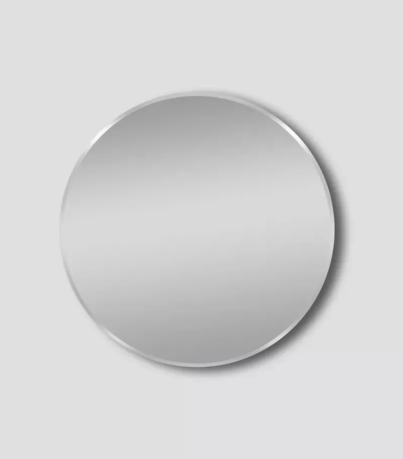 Aqua Aluminum Frame Round Hanging Mirror - Brushed Nickel Without Background Aqua Aluminum Frame Round Hanging Mirror - Brushed Nickel Without Background