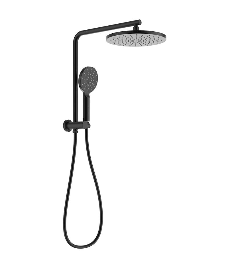 Regal Matt Black Mini Multifunctional Twin Shower Set