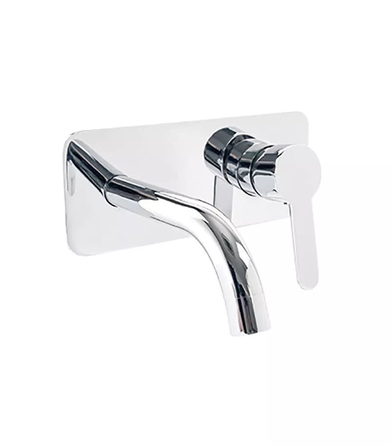 Loui Chrome Wall Mounted Or Bath Mixer