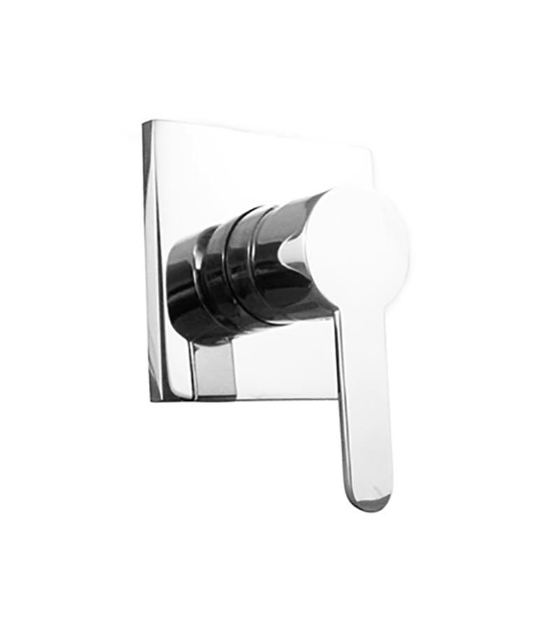 Loui Chrome Wall Or Shower Mixer With Square Backplate
