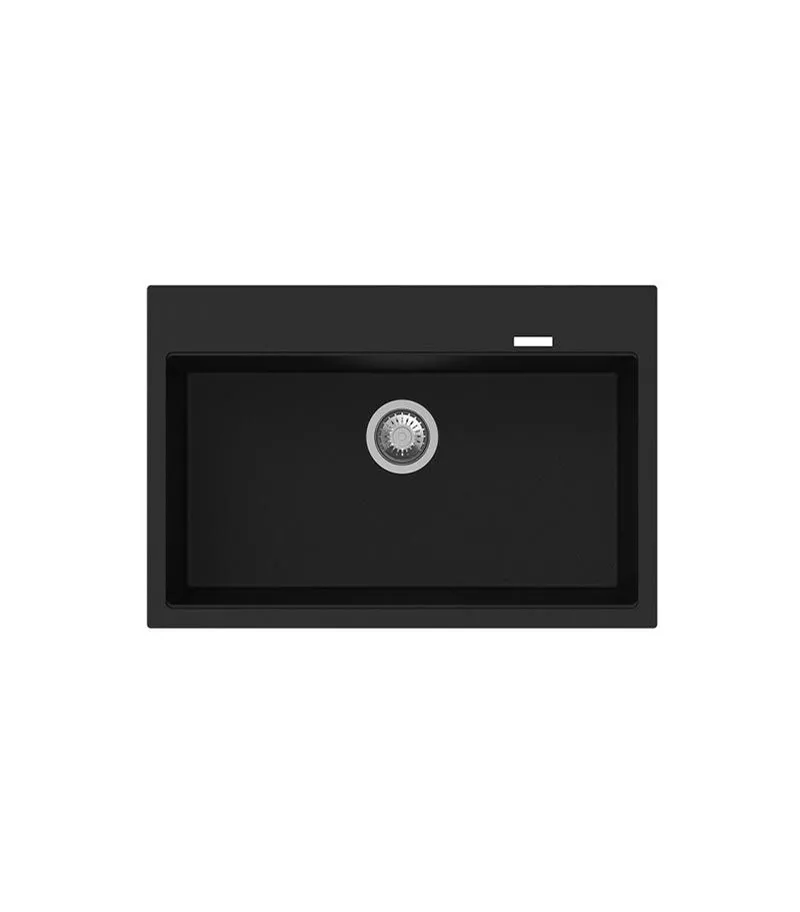 Carysil Black Granite Kitchen Sink 780mm TWMW780