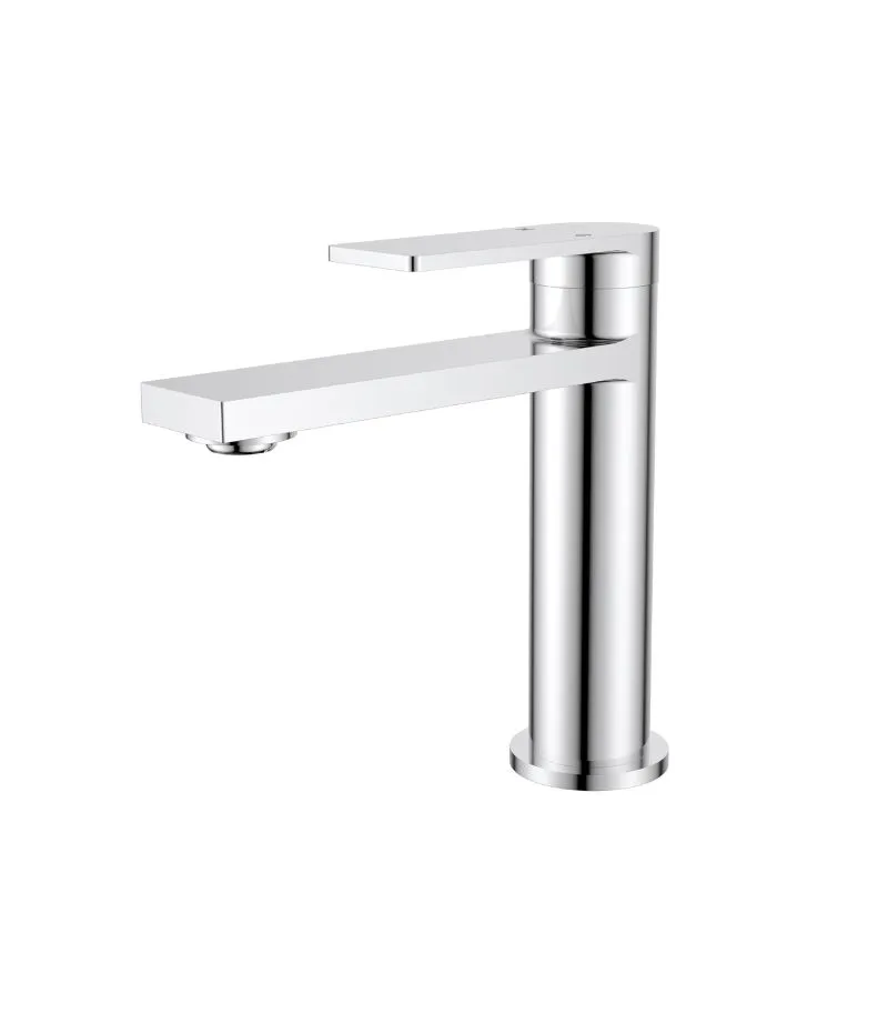 Ruki Brass Short Basin Mixer - Chrome