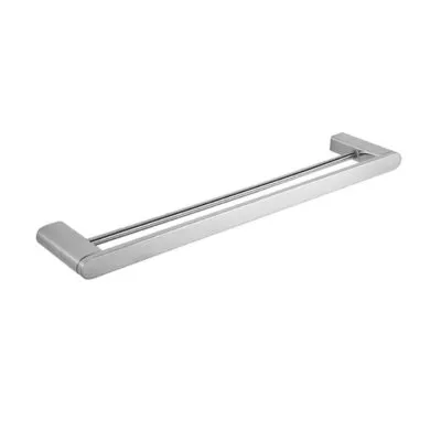 Dove II Stainless Steel Double Towel Rail - Chrome