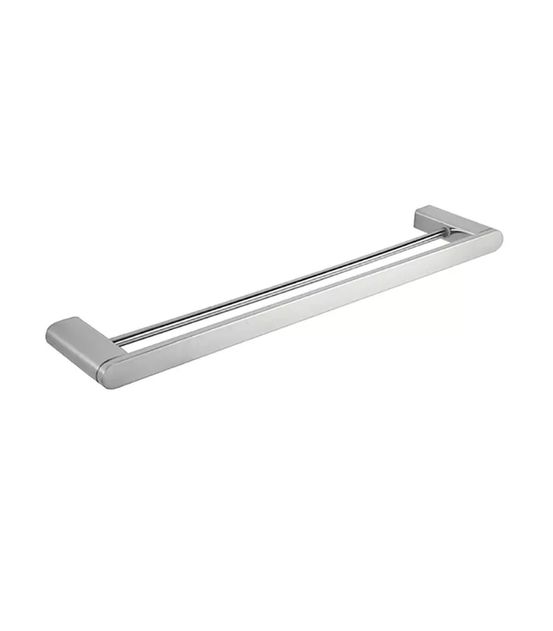 Dove II Stainless Steel Double Towel Rail - Chrome