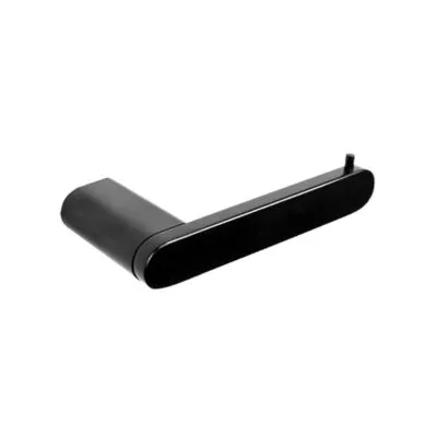 Dove II Stainless Steel Toilet Roll Holder - Matt Black