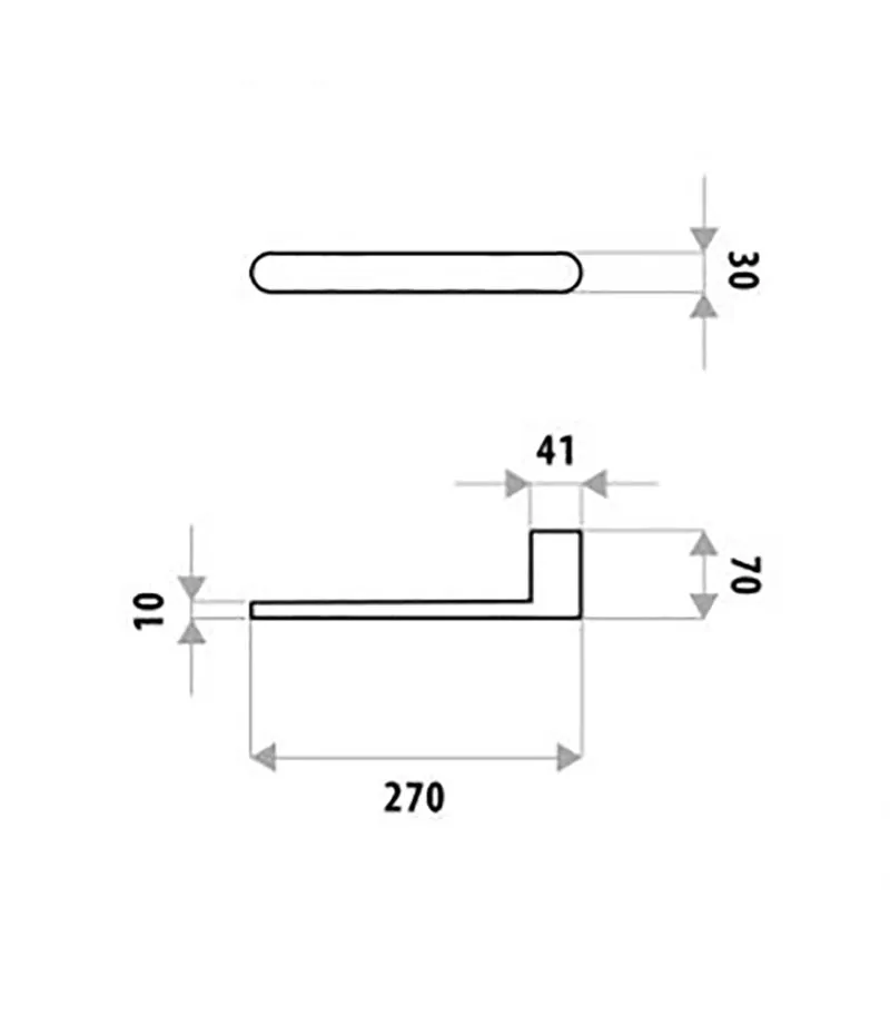 Dove II Stainless Steel Towel Bar Specification