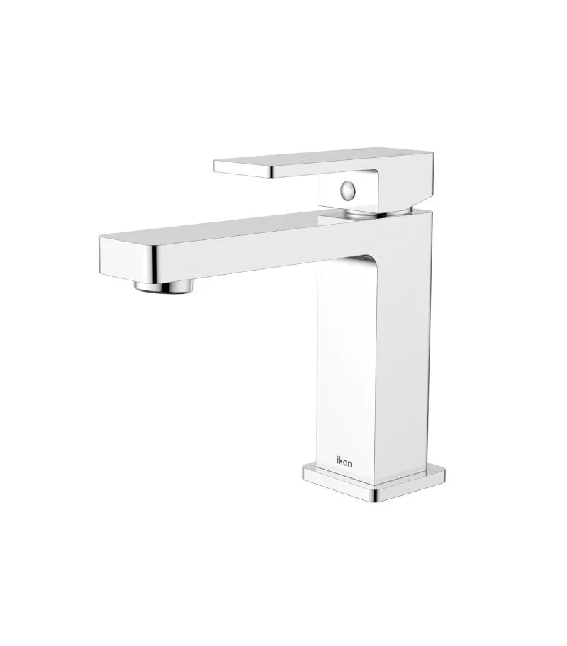 IKON Ceram Short Basin Mixer - Chrome