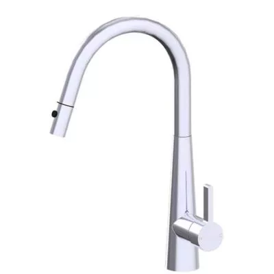 Opus Lux Chrome Gooseneck Pull Out Sink Mixer