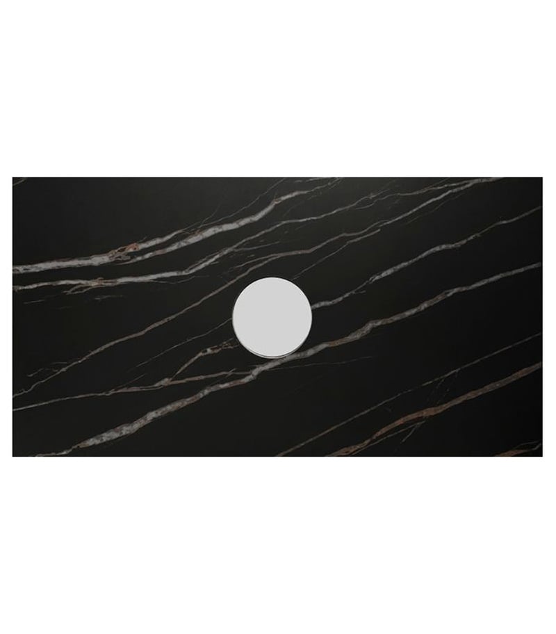 Rock Plate Stone 600mm Above Counter Empire Black Vanity Top 15mm Thickness