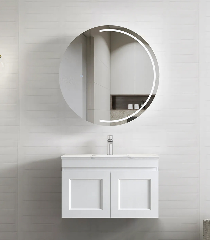 Hampton Matt White 750mm Plywood Wall Hung Vanity