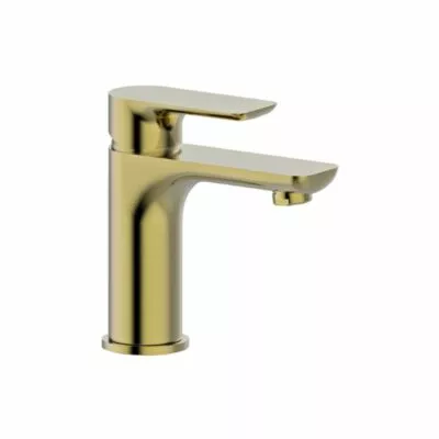 Luxus Short Basin Mixer - Brushed Gold